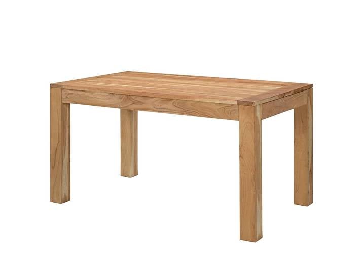 Ausziehbarer Massivholzesstisch SEPAR 140 x 80cm Braun