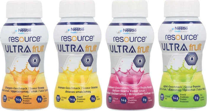 Resource Ultra Fruit Apfel flüssig 4x200 ml Flüssigkeit