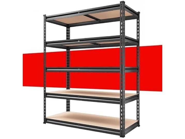 Kleiderständer, 72H Garagenregale, 5-stufiges Lagerregal aus Metall, 900 kg