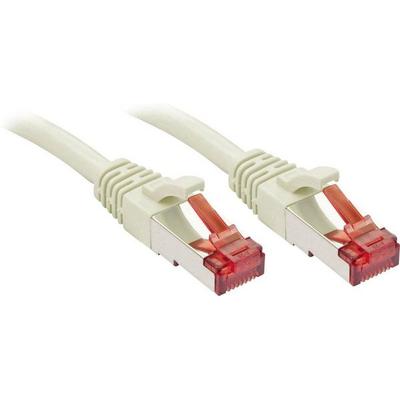 LINDY 47700 RJ45 Patchkabel CAT 6 S/FTP 0.30 m Grau mit Rastnasenschutz 1 St.