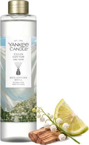 YANKEE CANDLE Nachfüllpackung für die Duftstäbchen Signature Clean Cotton 200 ml