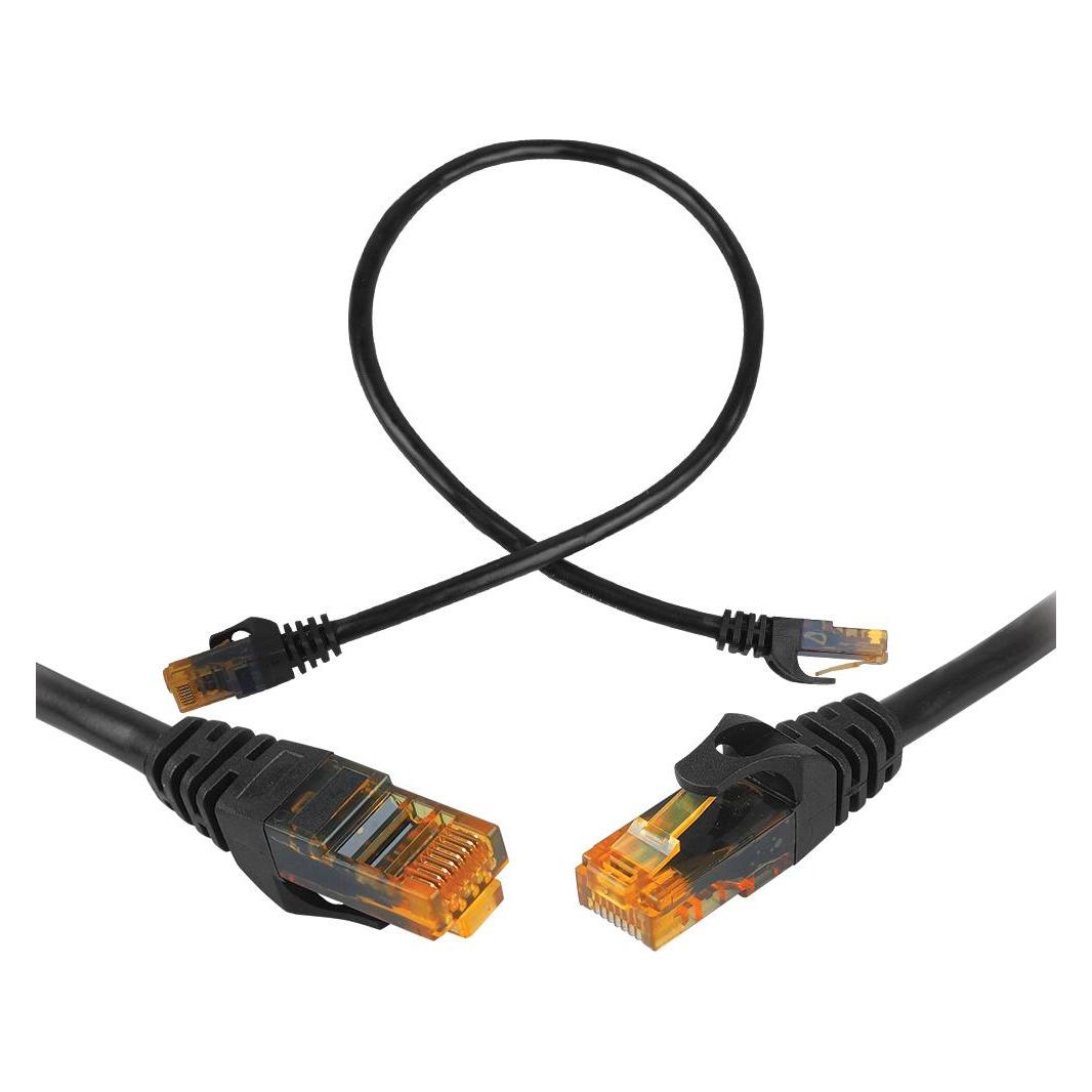 Lasmex 8P8C CAT6e UTP Connection network Cable (patchcord) 0.5m black (UTP, CAT6e, 0.50 m) (70329242)