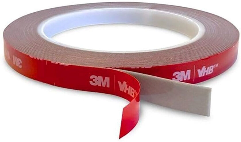 Light Solutions - 3M VHB Dobbeltklæbende Tape - 10mm Bredt - 5m - Gennemsigtig