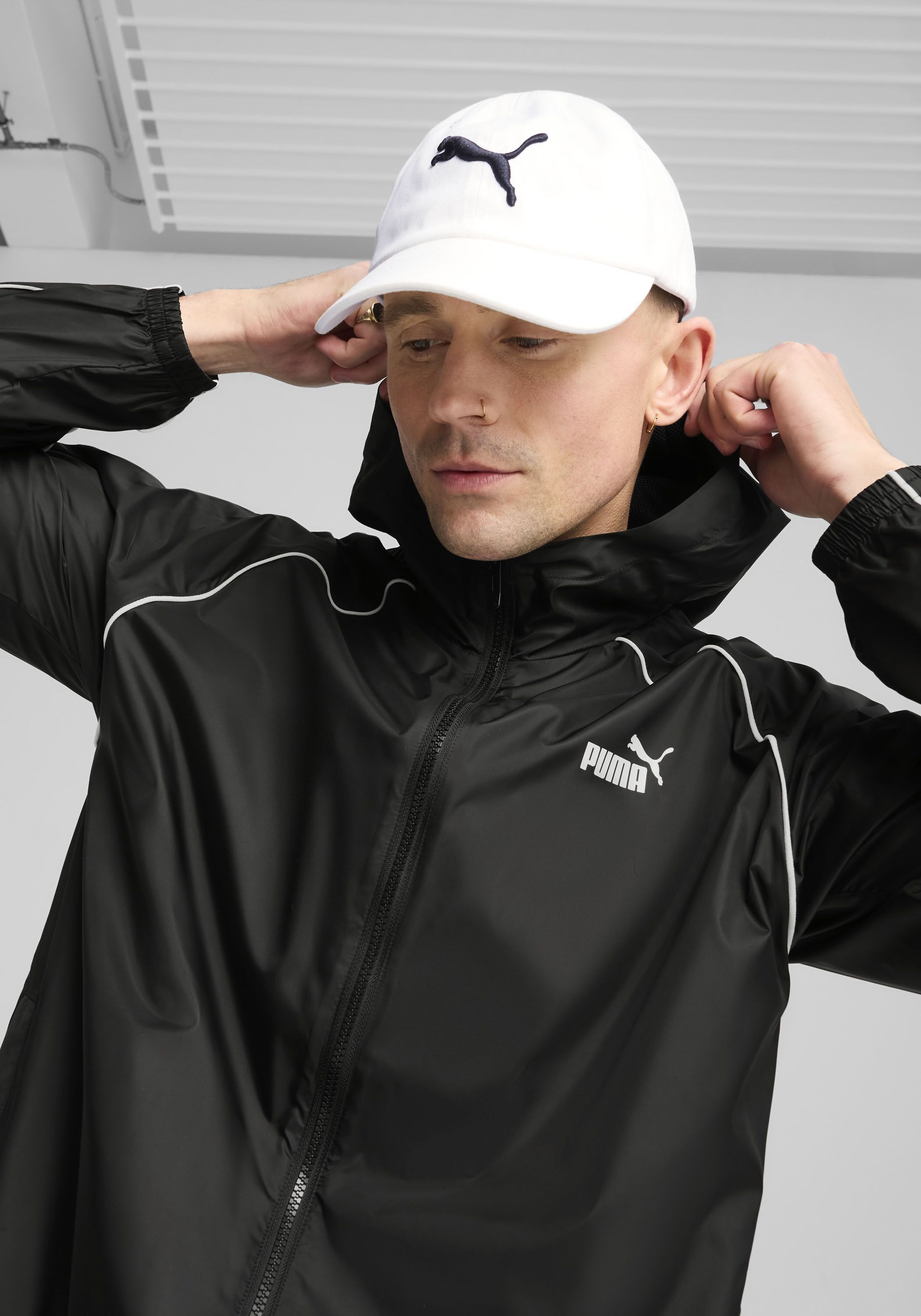 Baseball Cap PUMA "ESS CAT BB CAP", weiss (puma weiß), Twill, Baumwolle, unifarben, Caps Baseball Cap, sportlicher Stil, aus Baumwolle, leichtes Design puma weiß Einheitsgröße