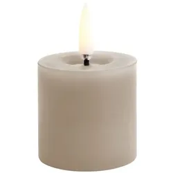 Uyuni LED Stumpenkerze 5 x 4,5cm melted sandstone