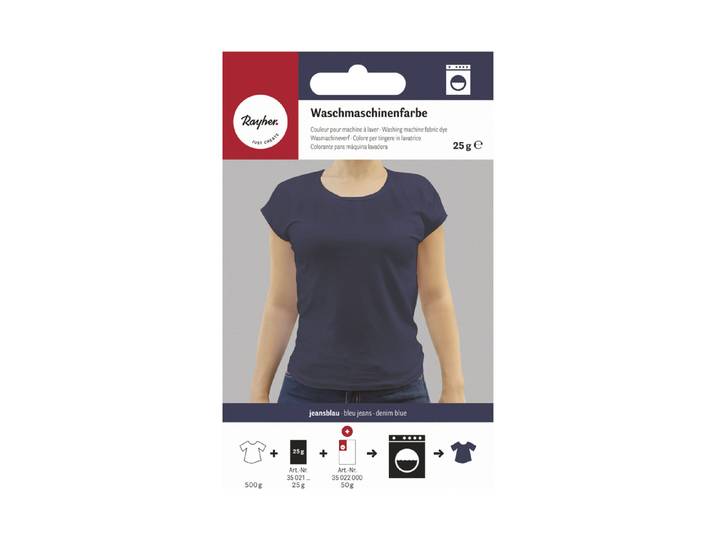Rayher Waschmaschinenfarbe Jeansblau 25 g