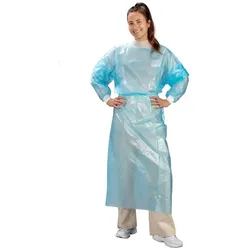 BodyProducts 100 Medi-Inn PP-Laborkittel - teilbeschichtet - blau - 150x170 cm - Schutzkittel