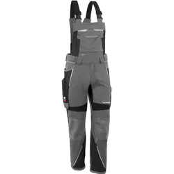 Latzhose "IRON" - N70 - grau/schwarz