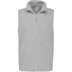 Kariban Herren Microfleece Gilet 'Luca' Bodywarmer K913 snow grey 3XL