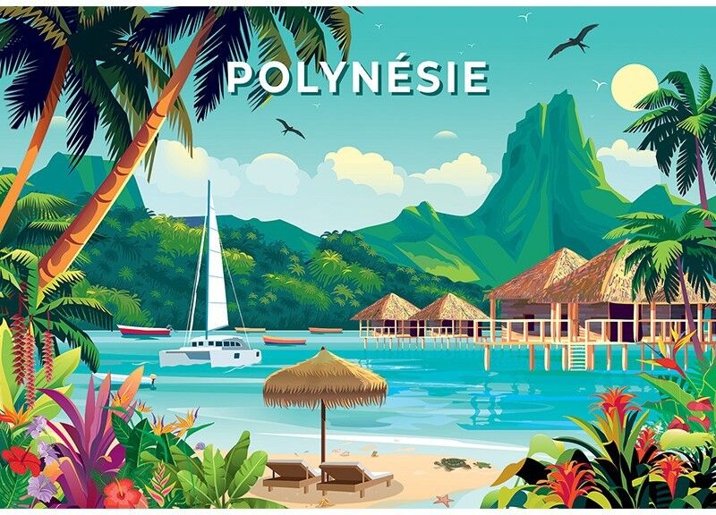 Puzzles 1000 pcs Polynésie française - Calypto