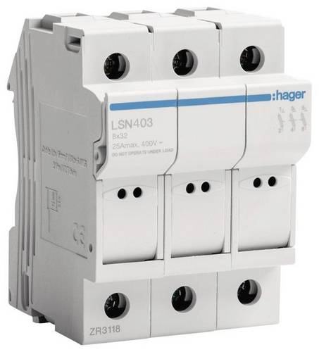 Hager LSN403 Sicherung 3polig 25A 400V