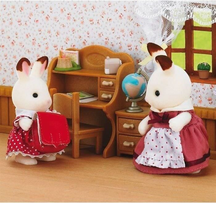 Sylvanian Families Chocoladekonijn zus-figuur met accessoires