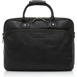 Castelijn & Beerens Firenze Aktentasche RFID Leder 43 cm Laptopfach (17.30"), Notebooktasche, Schwarz