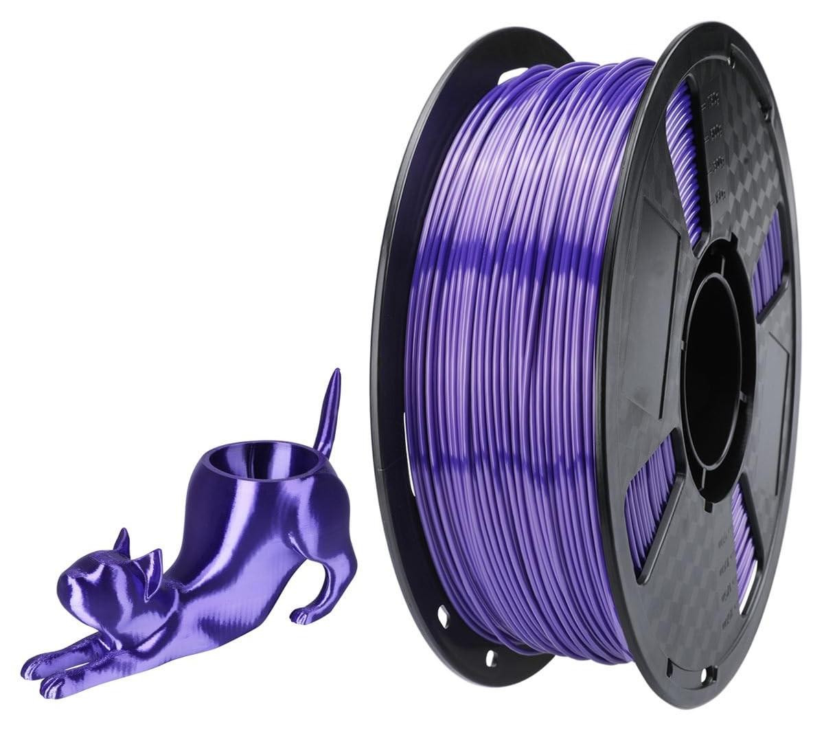 Merkloos 3D Printmateriaal 57D TPU Filament - 1 kg - Paars