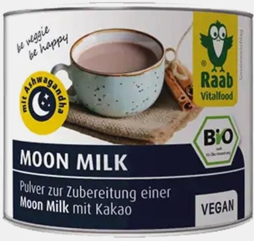 RAAB VITALFOOD MOON MILK COM ASHWAGANDHA BIO 70g