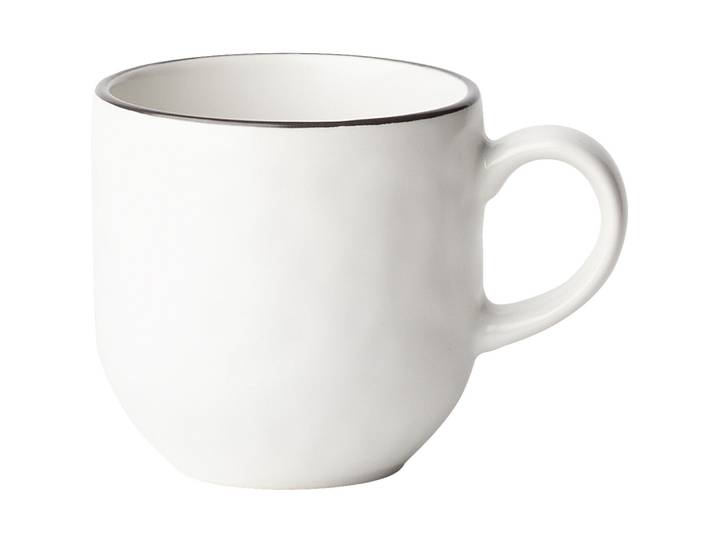 Kaffeetasse Elements Yin & Yang weiss Steinzeug - Kaffeetasse