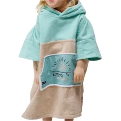 Wave Hawaii Cotton Velours Dropsi Kinder Ponchini