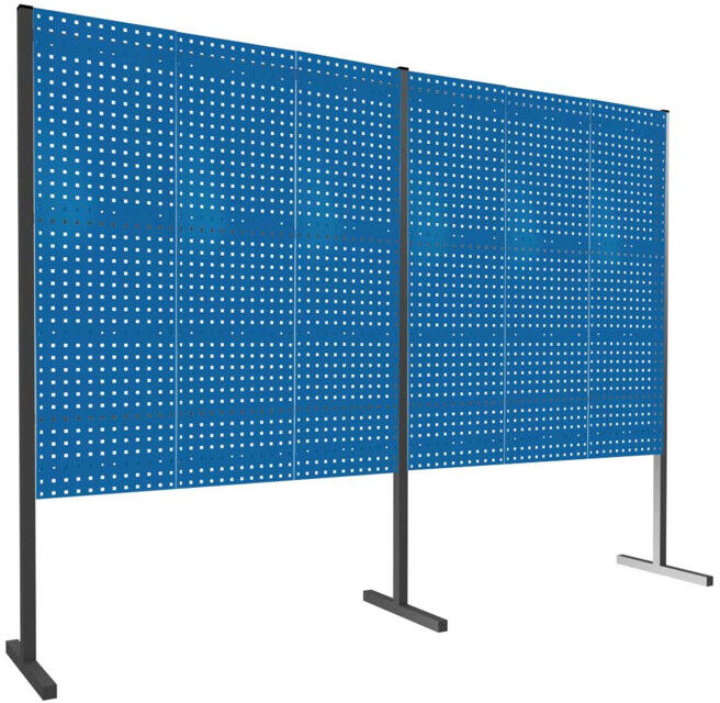 Kappes Trennwand RasterPlan Doppelfeld 180° H1500 mm RAL 5010 Ausstattung 1 LP (7211.00.1921)