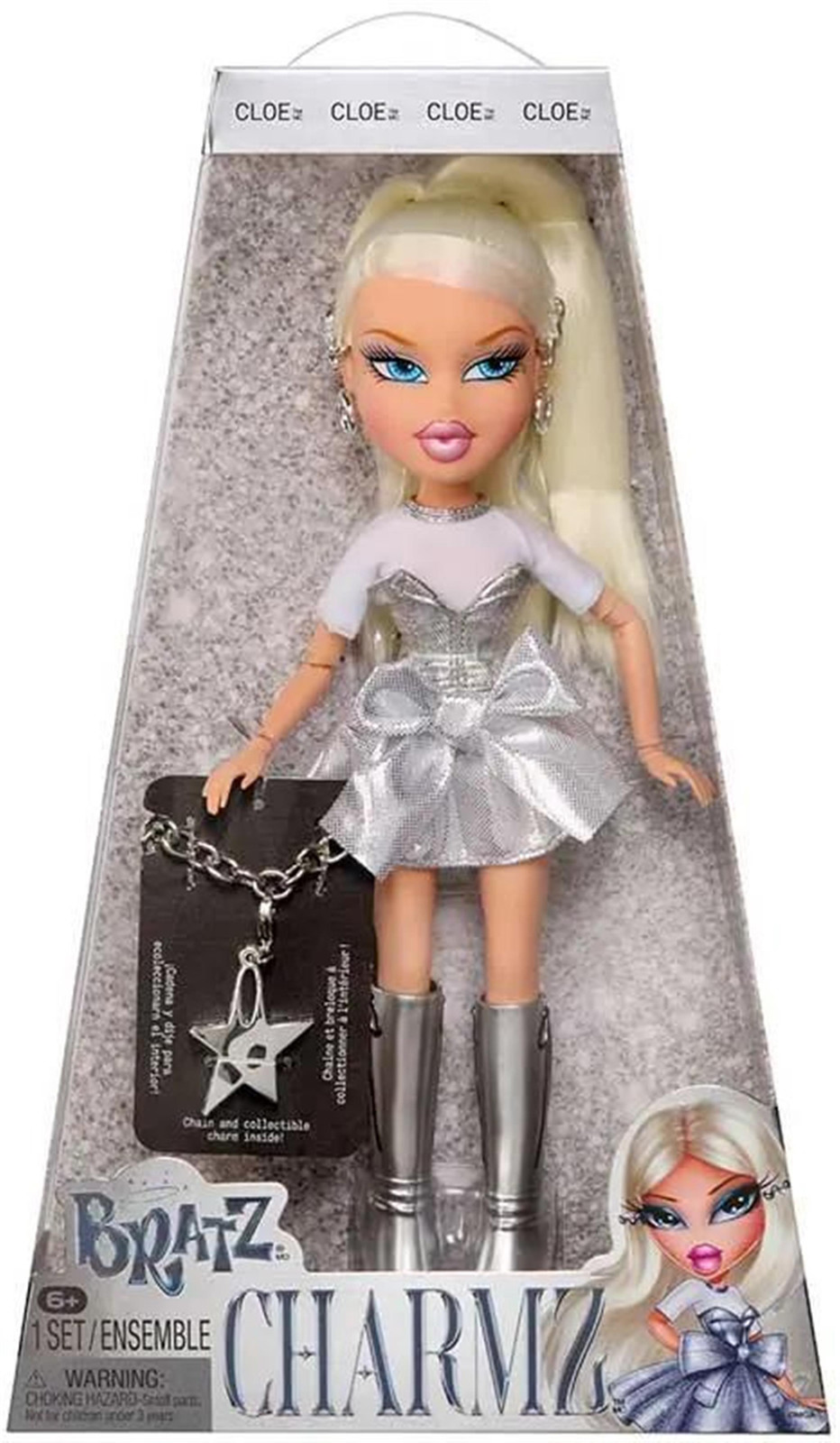Bratz Charmz Cloe Modepop met verzamelbare bedelarmband en accessoires