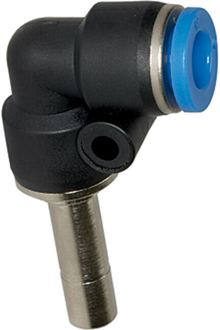 Riegler Raccord en L, embout mâle 6 mm « Série bleue » mini, Ø clé 6 (PLS-66)