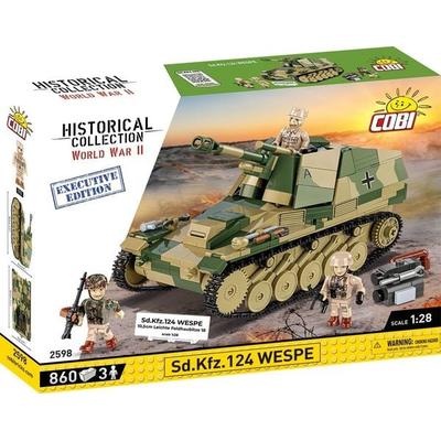 COBI Historical Collection 2598 - Sd.Kfz.124 Wespe, Executive Edition, Bausatz 1:28, 860+3 Klemmbausteine