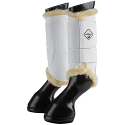 LeMieux Fleece Egde Mesh Brushing Boots white/natural, Größe: L