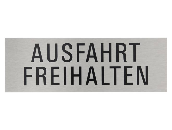 Alu-Schild Ausfahrt Freihalten 25 × 8 cm