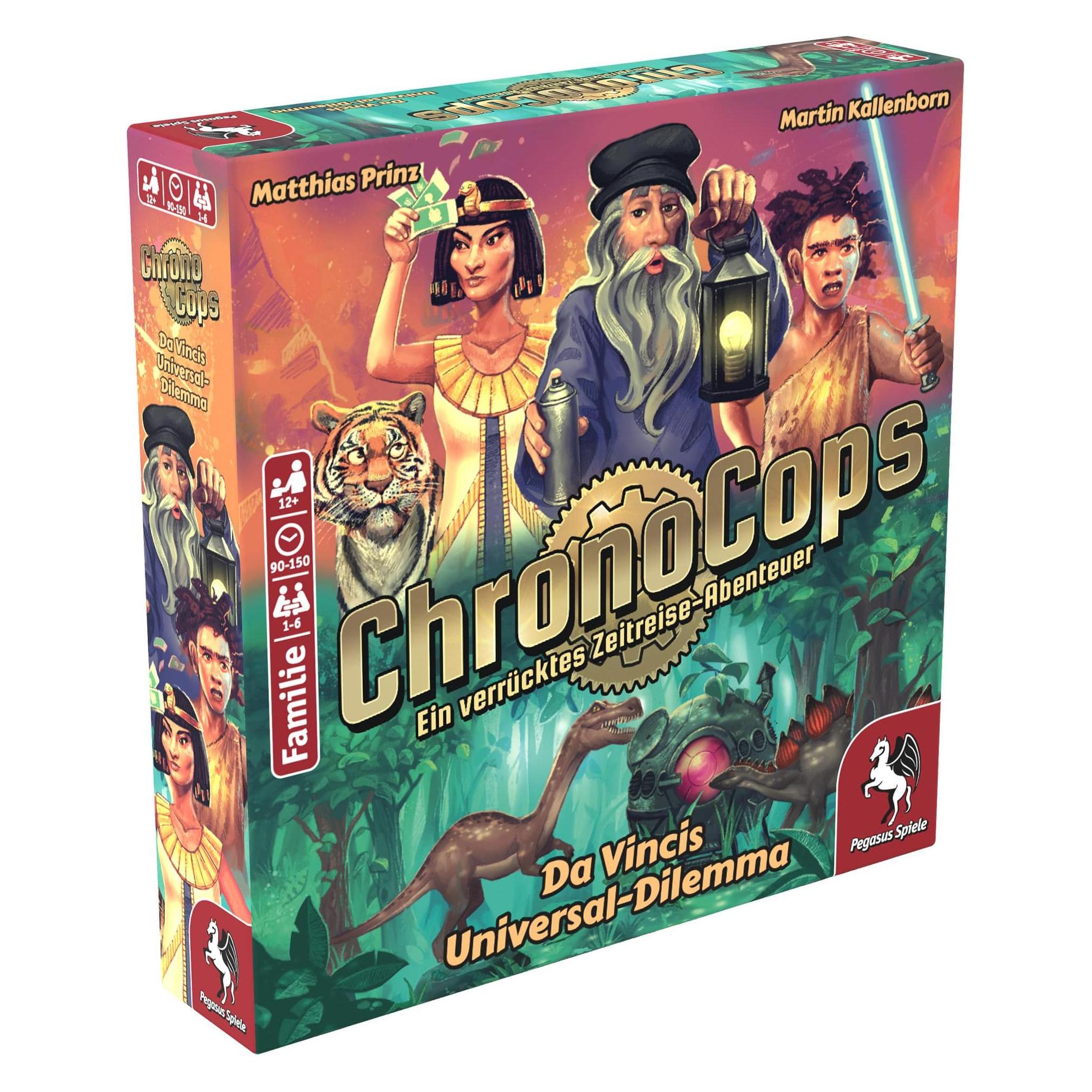Pegasus 18191G - ChronoCops - Da Vincis Universal-Dilemma, Kartenspiel, ab 12 Jahren (DE-Ausgabe) (Deutsch, 1 - 6 Spieler) (18191G)