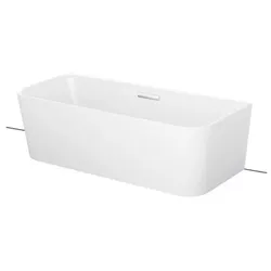 BetteArt I Badewanne halb freistehend, 2-Sitzer, 1805x800x420mm, 3480-000CWVHK,AS, Farbe: Weiß mit Antirutsch Sense