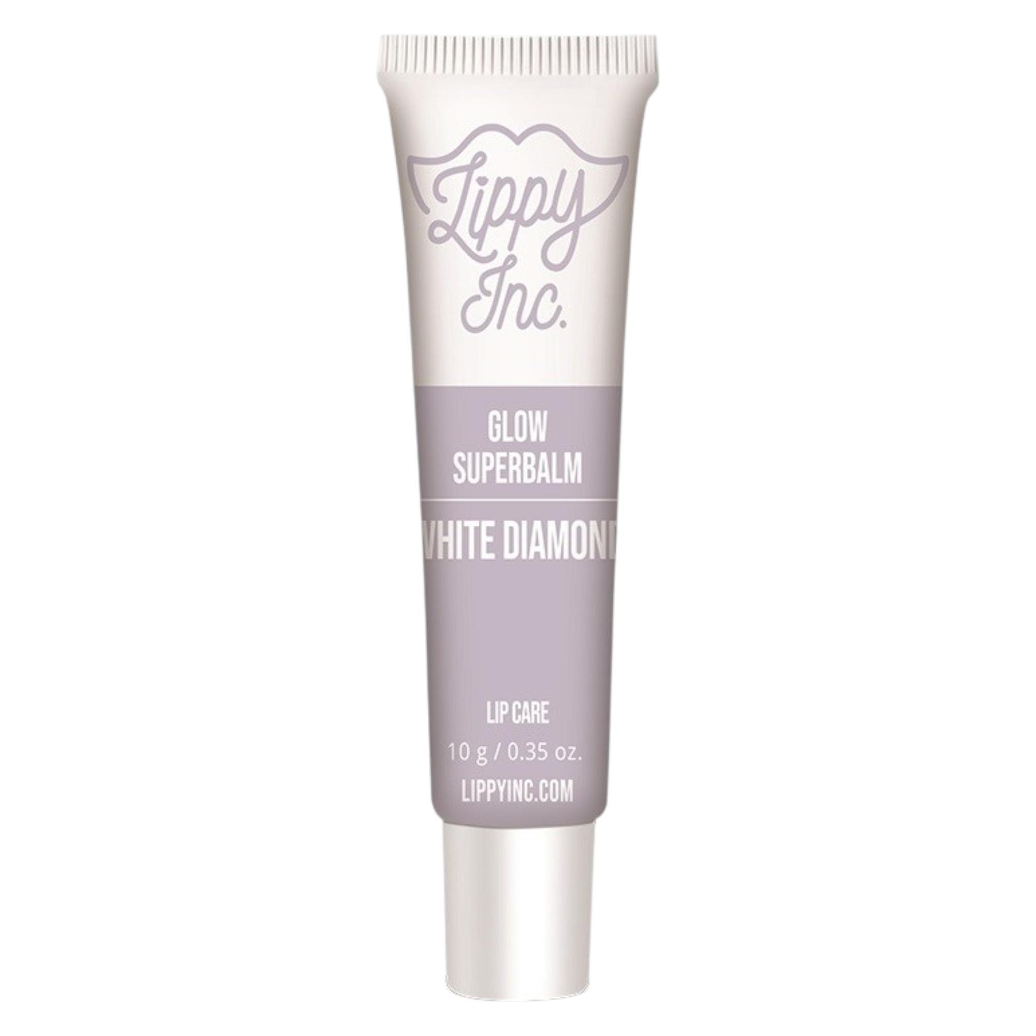 Lippy Inc. Glow White Diamond Superbalm Glänzender Lippenbalsam mit Avocadoöl, Arganöl und Macadamiaöl (Lippenbalsam) (51888098)