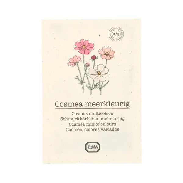 Dille & Kamille Biologische Cosmea Bloemzaden, 0.5 g
