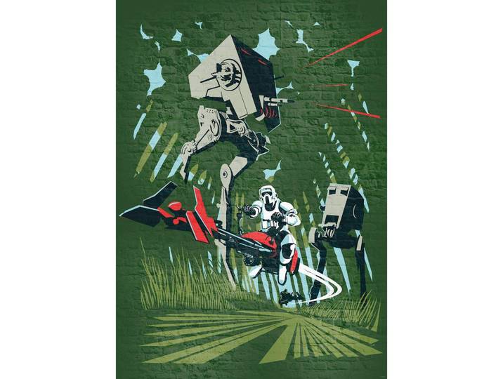 FOTOTAPETE STAR WARS CONCRETE ENDOR