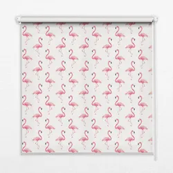 INNENROLLO - Fensterrollo - Rollo - 90x180 cm - Flamingos