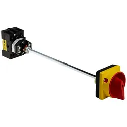 RS PRO Trennschalter 40A 3-polig, Schalter + Taster, Rot