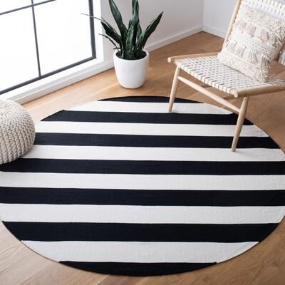 SAFAVIEH Handmade Montauk Caspian Stripe Cotton Flatweave Rug