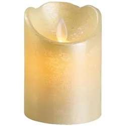 Lumineo, LED Kerzen, LED Flackerkerze Indoor perle 7,5 x 10 cm (1x)