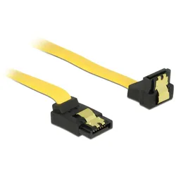 DELOCK SATA-Kabel SATA III up -> SATA down St/St 0.50m Clips