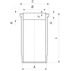 Zylinderlaufbuchse MAHLE 037 WN 21 01