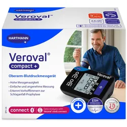 Veroval compact + Oberarm Blutdruckmessgerät schwarz 1 St
