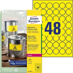 AVERY Zweckform wetterfeste Folienetiketten 30,0 x 30,0 mm