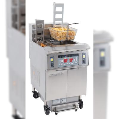 Elektrische friteuse met automatische lifter en filtratie 12 + 22 liter 8,5+17kW CFPRAF1222 Casselin