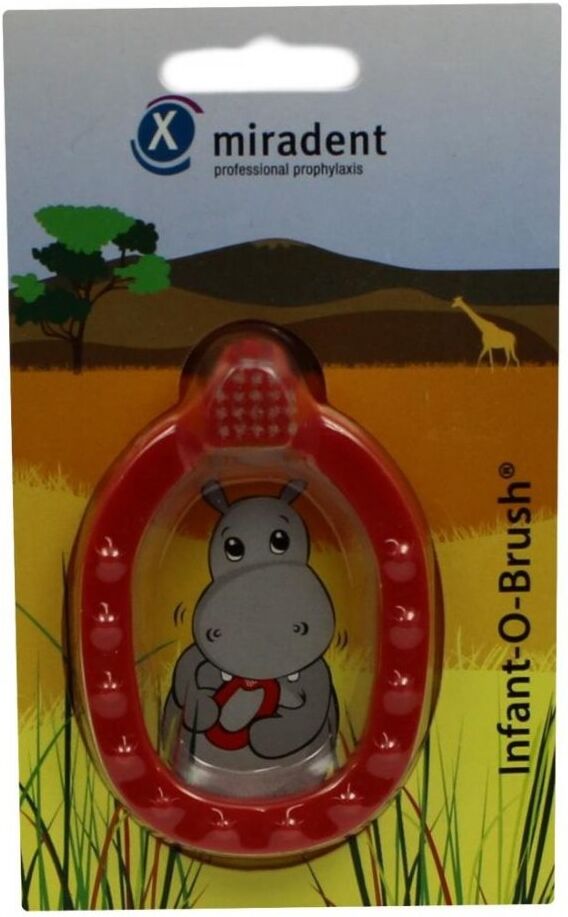 MIRADENT Kinder-Lernzahnbürste Infant-O-Brush rot