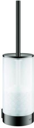 Grohe Selection WC-Bürstengarnitur 41076A00 hard graphite, Glas, Wandmontage, verdeckte Befestigung
