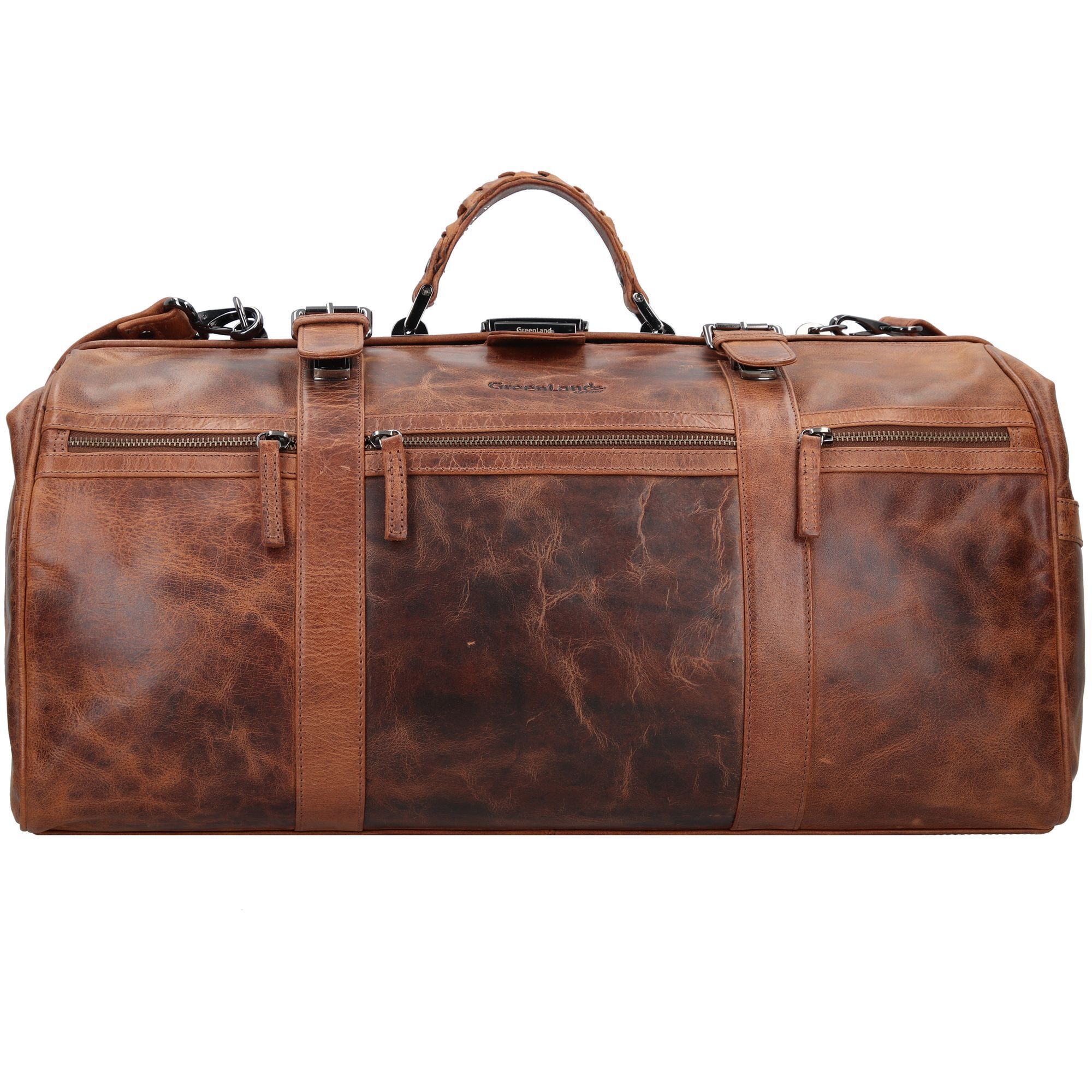 Greenland Nature Montana Weekender Reisetasche RFID Leder 51 cm