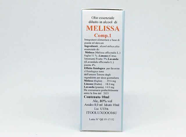 ALKAEST Srl QE52 MELISSA Com10 Integratore Naturale Melissa