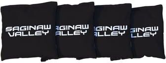Skip's Garage Saginaw Valley State Cardinals Black Cornhole Bags