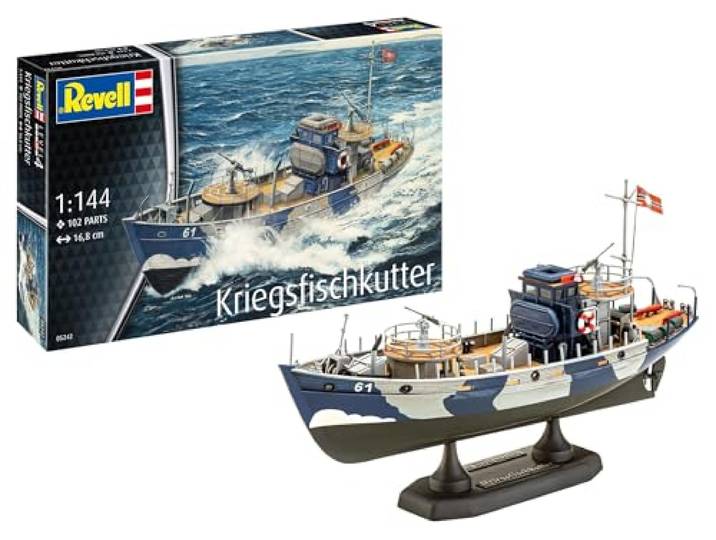 Revell 05242 KFK (Kriegsfischkutter) Boot 1:144 Schaal Ongebouwd/Ongelakt Plastic Model Kit