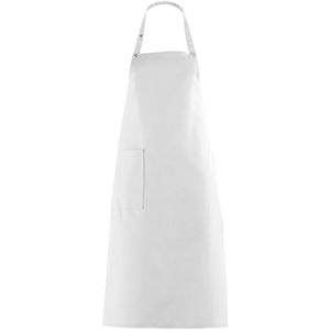 Leiber Kochschürze 11/529/01, Latzschürze, Unisex, 100x75cm, weiß