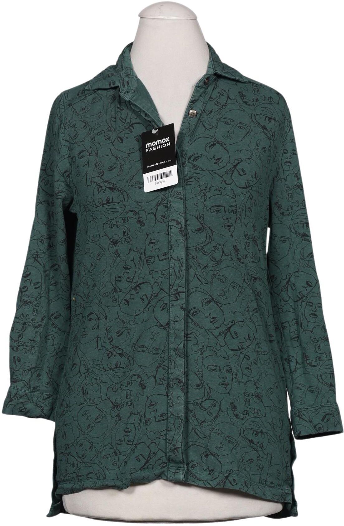 Gary Mash Damen Bluse, Grün, Gr. XS, Lyocell / Elasthan / Baumwolle - Second Hand