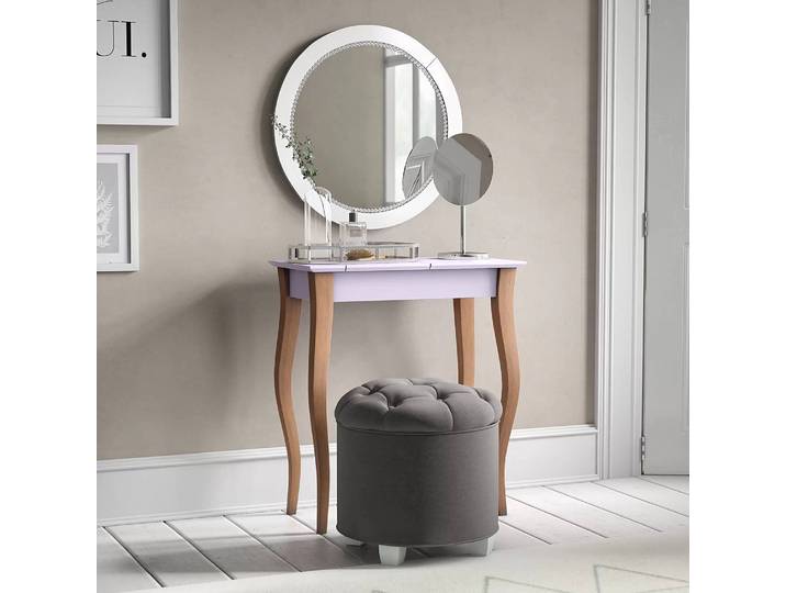Coiffeuse 65cm Rose foncé/Rose clair